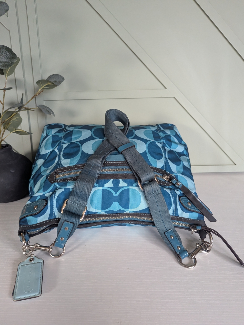 Coach Blue Signature Crossbody Bag - Picture 8 of 11